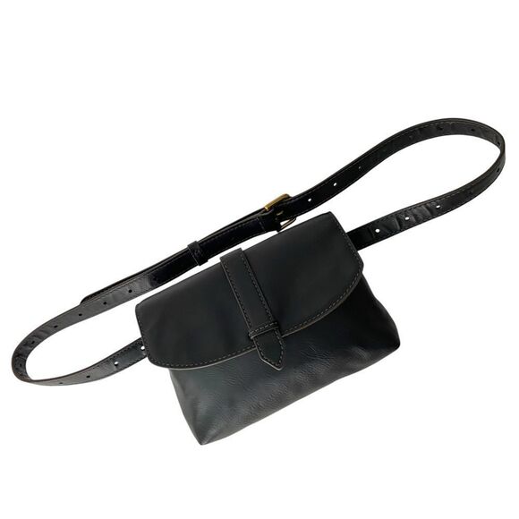 Fossil Black Leather Belt Bag - Picture 3 of 9